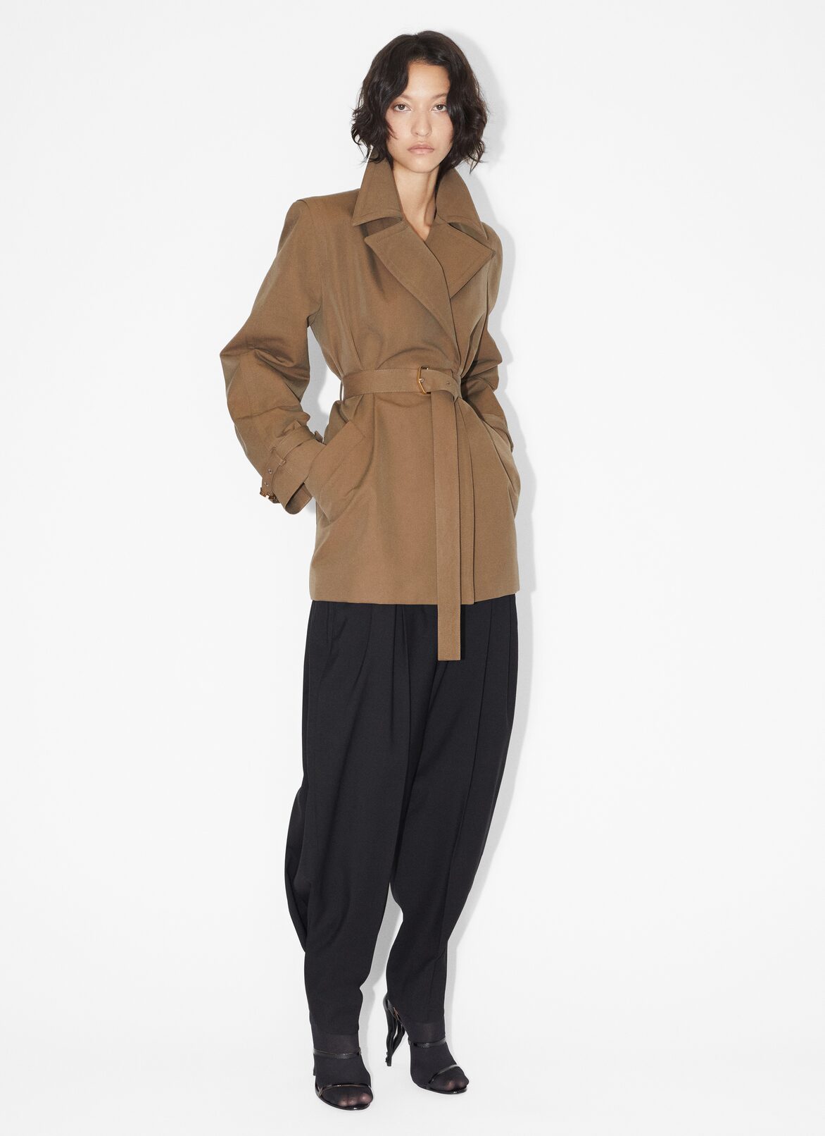 Midi trench coat ALAÏA BEIGE MIDI TRENCH COAT